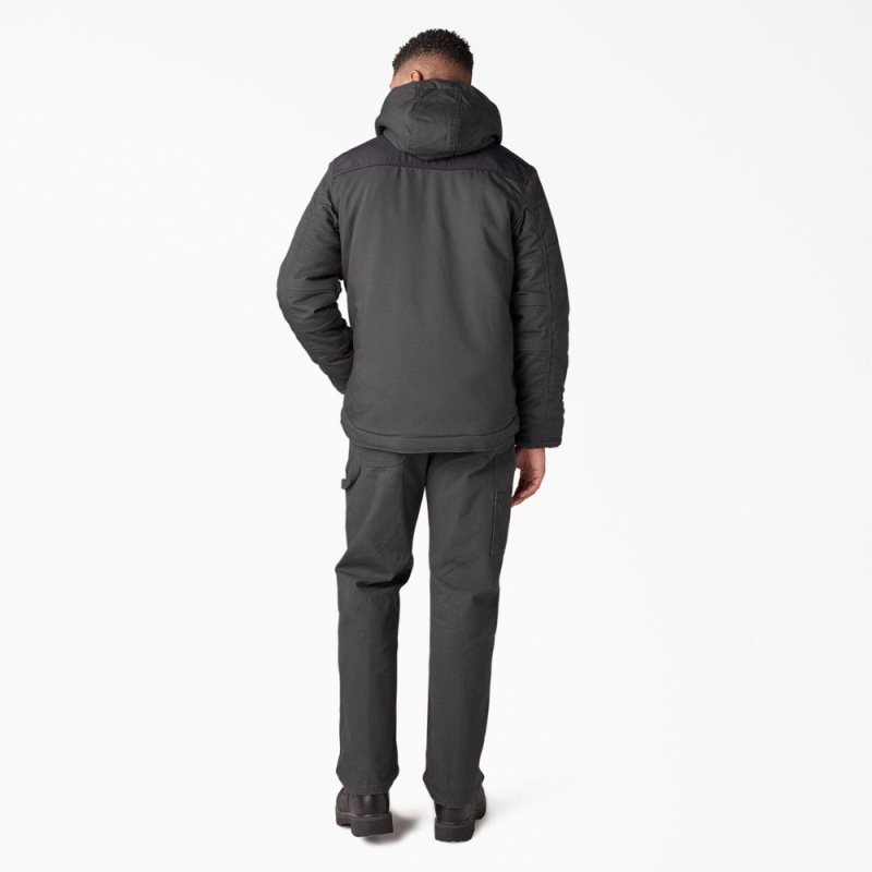 Men's Dickies DuraTech Renegade FLEX Duck Jacket Grey | 7694153-HN