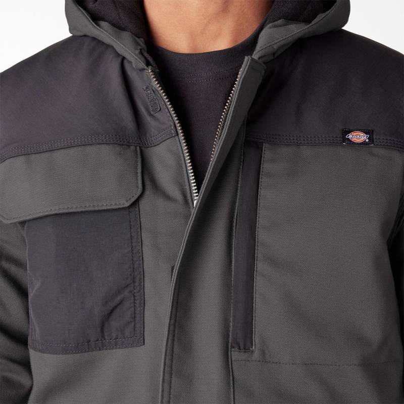 Men's Dickies DuraTech Renegade FLEX Duck Jacket Grey | 7694153-HN