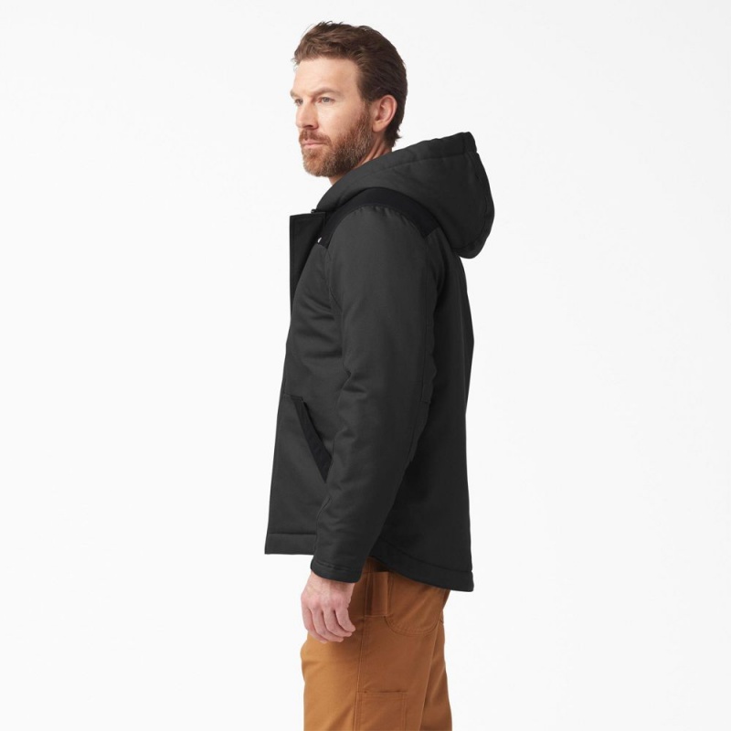 Men's Dickies DuraTech Renegade FLEX Duck Jacket Black | 9305476-TF