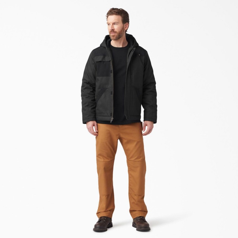 Men's Dickies DuraTech Renegade FLEX Duck Jacket Black | 9305476-TF