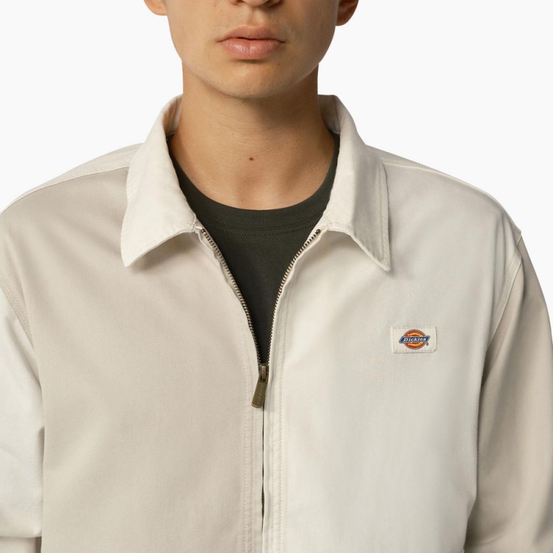 Men's Dickies Eddyville Jacket White | 2804397-IE