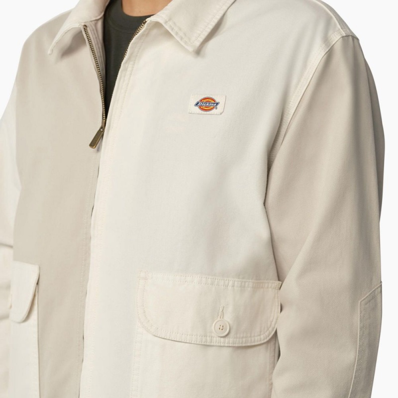 Men's Dickies Eddyville Jacket White | 2804397-IE