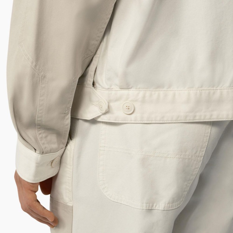 Men's Dickies Eddyville Jacket White | 2804397-IE