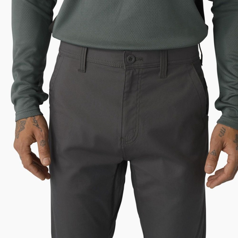 Men's Dickies FLEX Cooling Relaxed Fit Pants Grey | 1498352-ZI