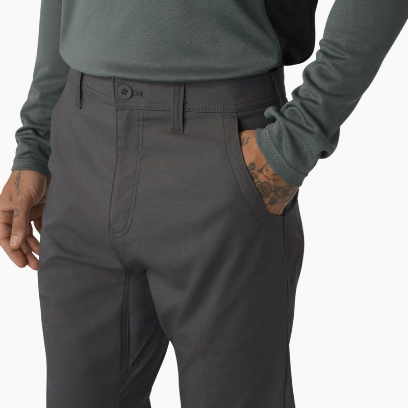 Men's Dickies FLEX Cooling Relaxed Fit Pants Grey | 1498352-ZI