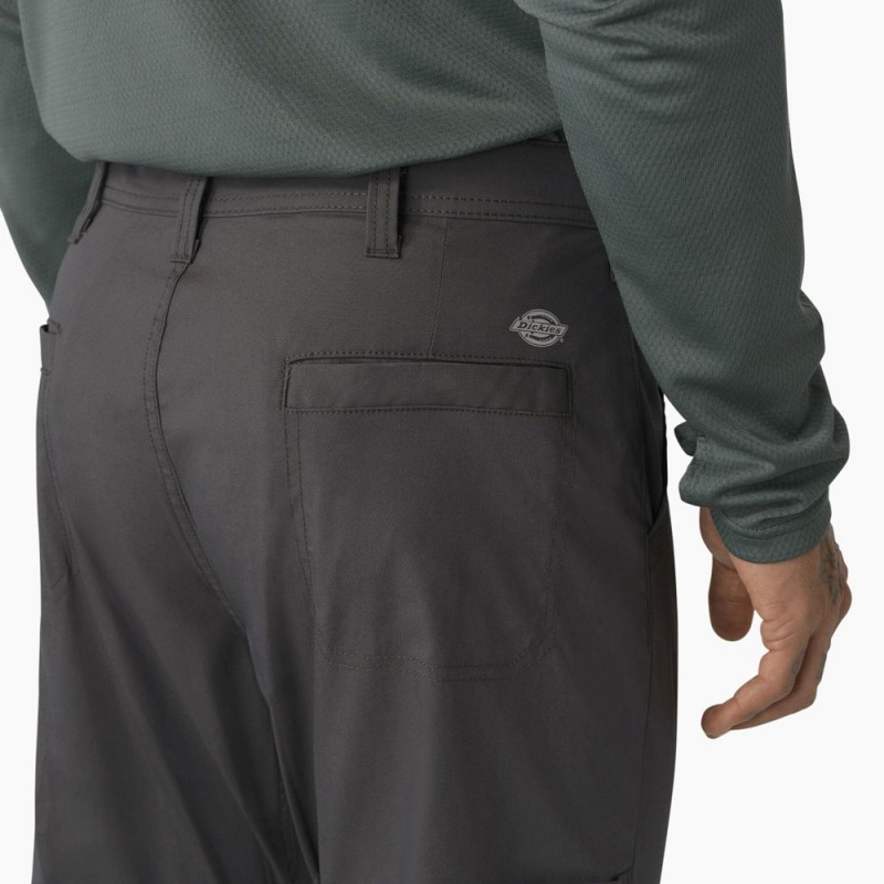 Men's Dickies FLEX Cooling Relaxed Fit Pants Grey | 1498352-ZI