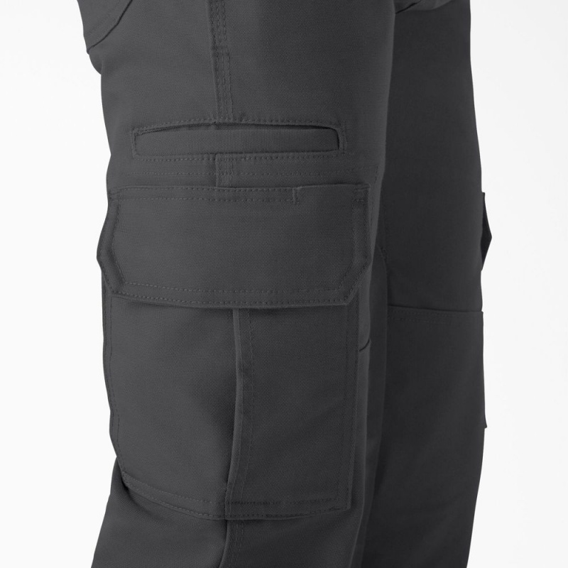 Men's Dickies FLEX DuraTech Relaxed Fit Duck Cargo Pants Black | 7024836-SZ