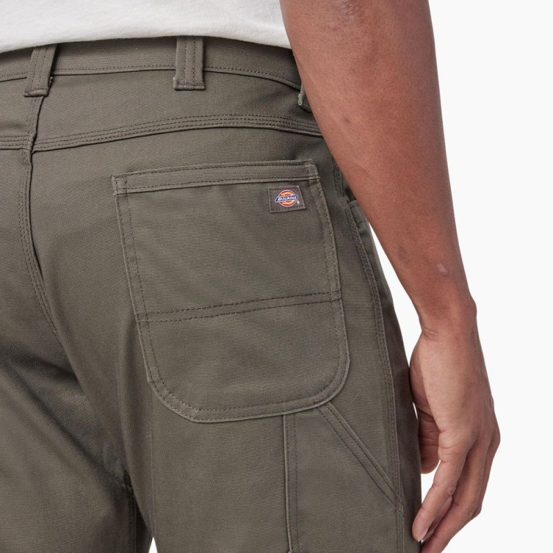 Men's Dickies FLEX DuraTech Relaxed Fit Duck Pants Green | 8624931-VN