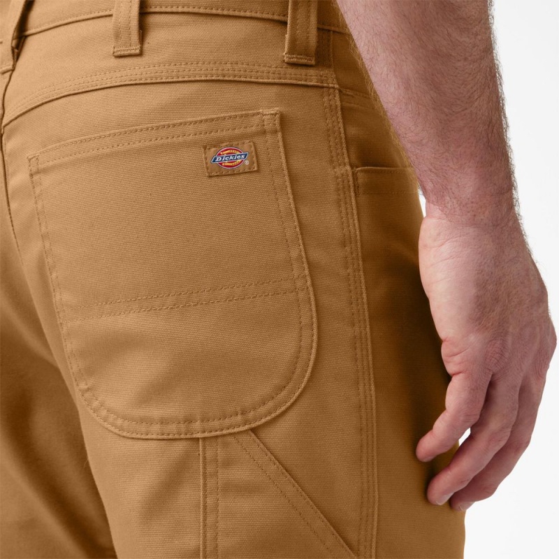 Men's Dickies FLEX DuraTech Relaxed Fit Duck Pants Brown | 5237481-GW