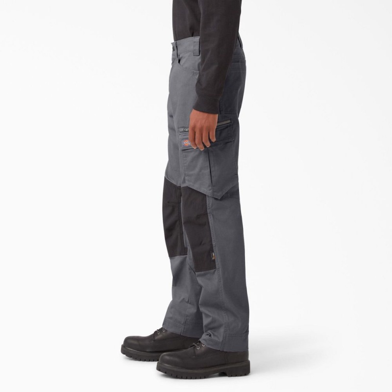 Men's Dickies FLEX Temp-iQ® 365 Regular Fit Pants Grey | 7125804-OP