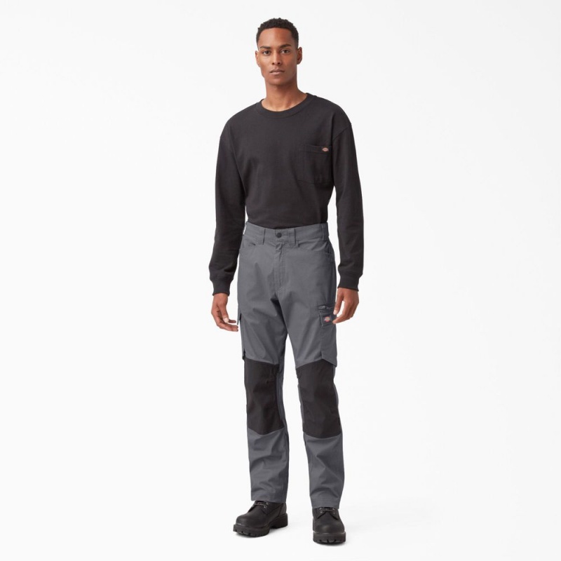 Men's Dickies FLEX Temp-iQ® 365 Regular Fit Pants Grey | 7125804-OP