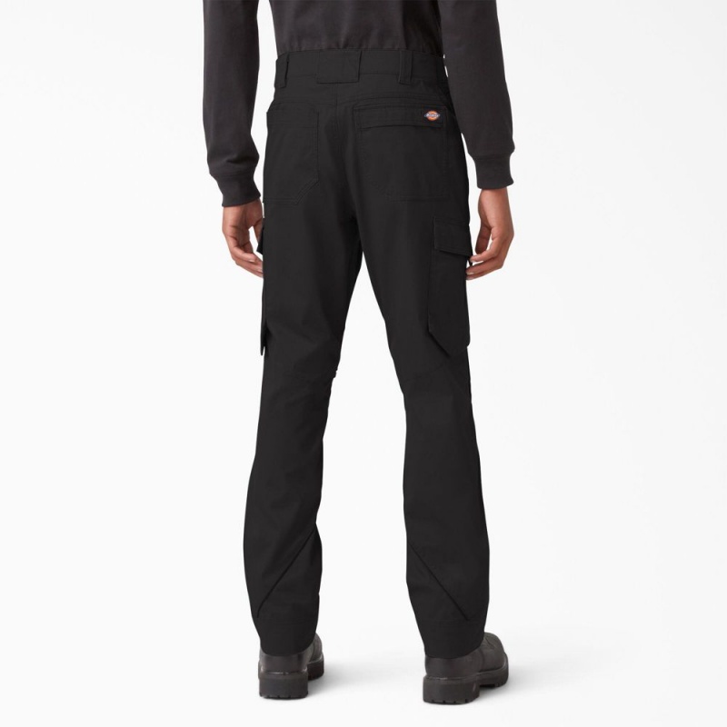 Men's Dickies FLEX Temp-iQ® 365 Regular Fit Pants Black | 3410928-DT