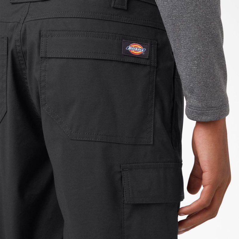 Men's Dickies FLEX Temp-iQ® 365 Regular Fit Shorts Black | 7681543-EP