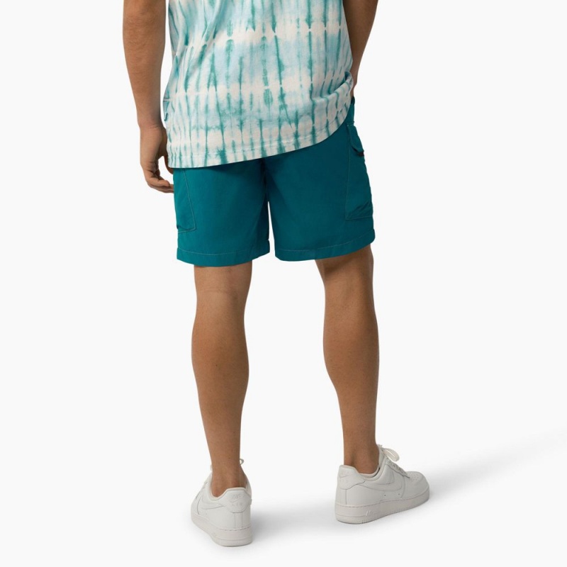 Men's Dickies Jackson Regular Fit Cargo Shorts Turquoise | 4738256-BY