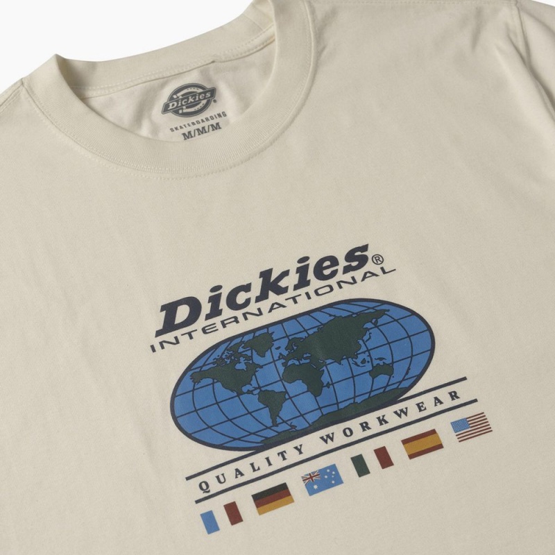 Men's Dickies Jake Hayes Graphic T-Shirt Beige | 0569378-OX