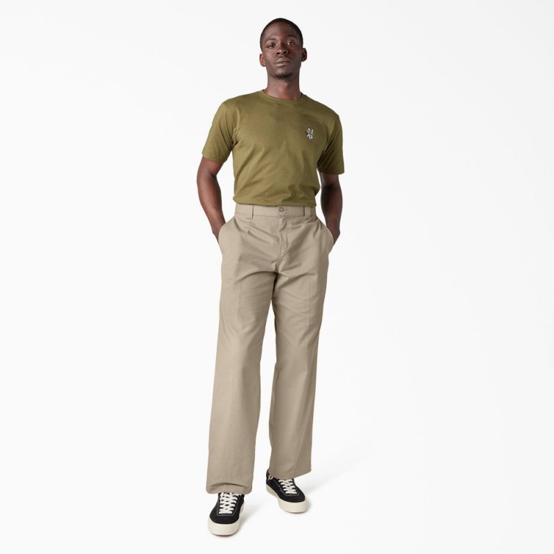 Men's Dickies Jamie Foy Loose Fit Pants Grey | 5418703-TH