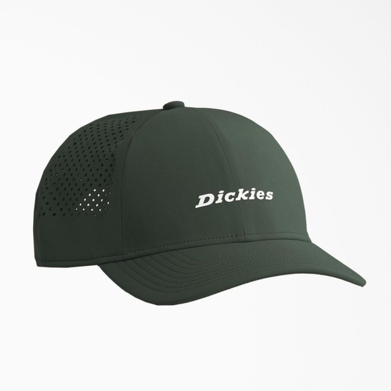 Men\'s Dickies Low Pro Athletic Trucker Hat Green | 6043592-WG