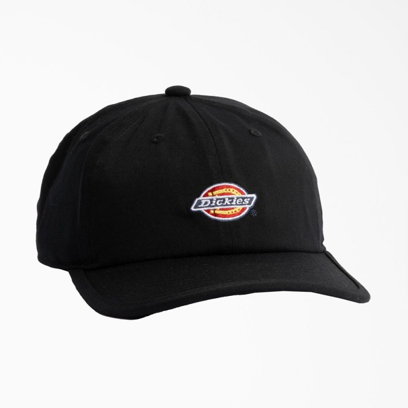 Men\'s Dickies Low Pro Logo Dad Hat Black | 7658109-JO