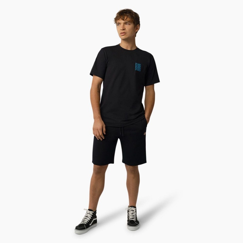 Men's Dickies Mapleton Regular Fit Shorts Black | 2389506-TC