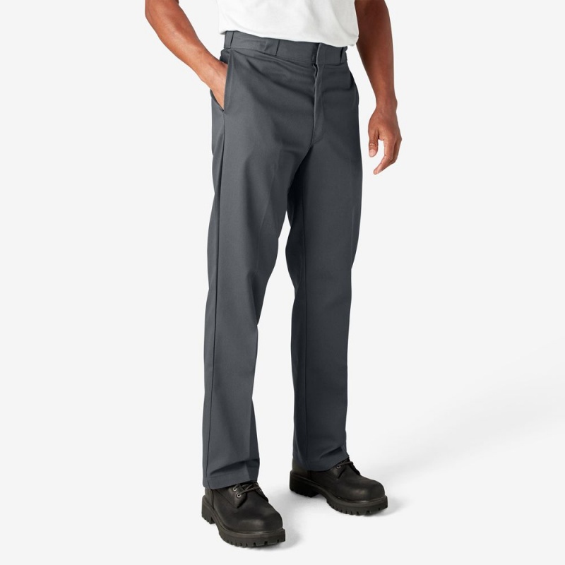 Men's Dickies Original 874® Work Pants Grey | 0675843-EG