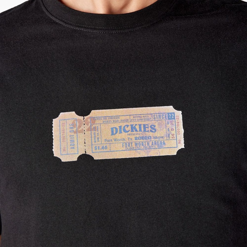 Men's Dickies Paxico Graphic T-Shirt Black | 8754312-NP