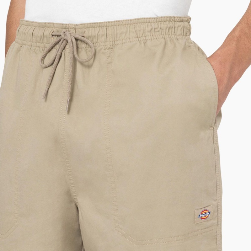 Men's Dickies Pelican Rapids Relaxed Fit Shorts Khaki | 2708439-QH