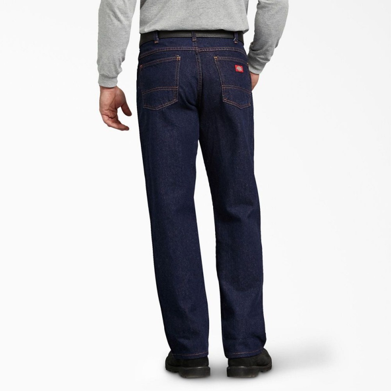 Men's Dickies Regular Fit Jeans Blue | 4361897-HR