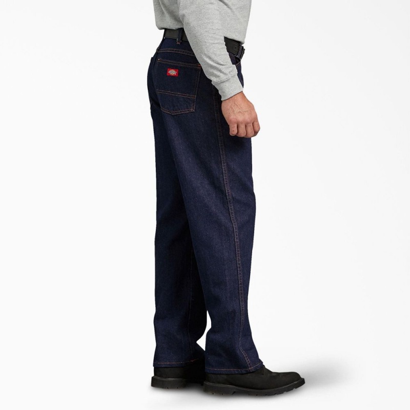 Men's Dickies Regular Fit Jeans Blue | 4361897-HR