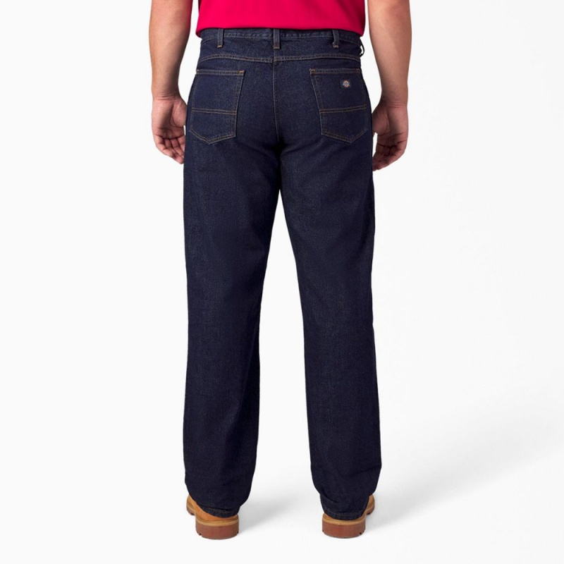 Men's Dickies Regular Fit Jeans Blue | 4361897-HR