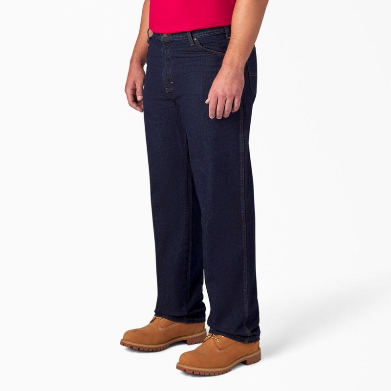 Men's Dickies Regular Fit Jeans Blue | 4361897-HR