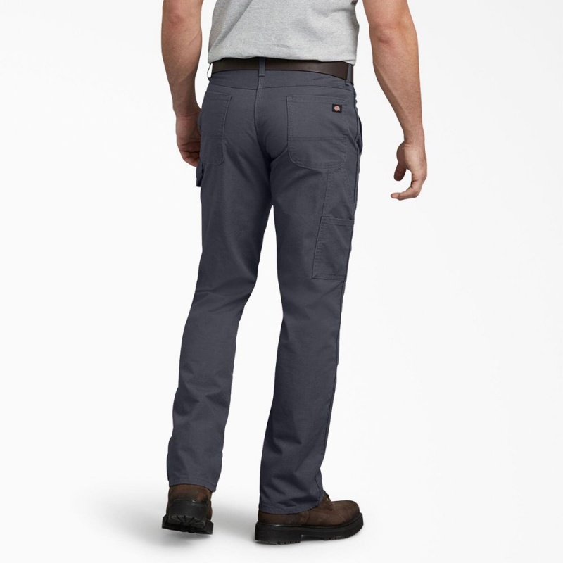 Men's Dickies Regular Fit Ripstop Carpenter Pants Grey | 2486051-BJ