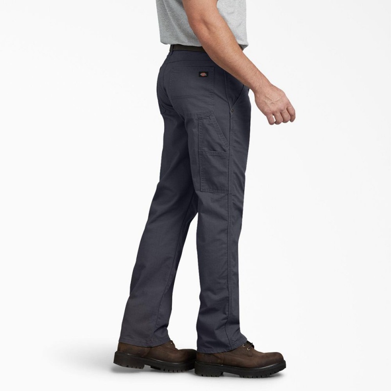 Men's Dickies Regular Fit Ripstop Carpenter Pants Grey | 2486051-BJ