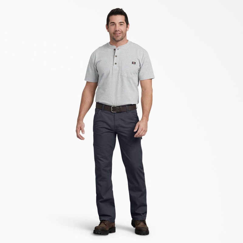 Men's Dickies Regular Fit Ripstop Carpenter Pants Grey | 2486051-BJ