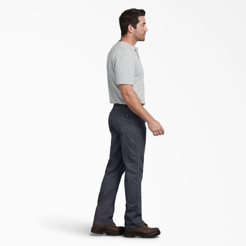 Men's Dickies Regular Fit Ripstop Carpenter Pants Grey | 2486051-BJ