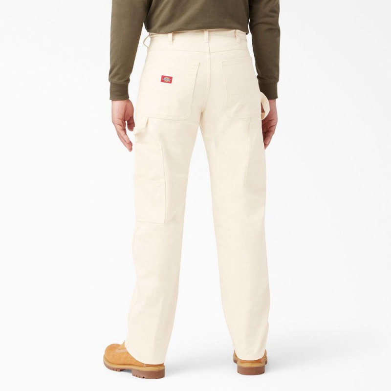 Men's Dickies Relaxed Fit Straight Leg Painter's Pants Beige | 1082956-KM