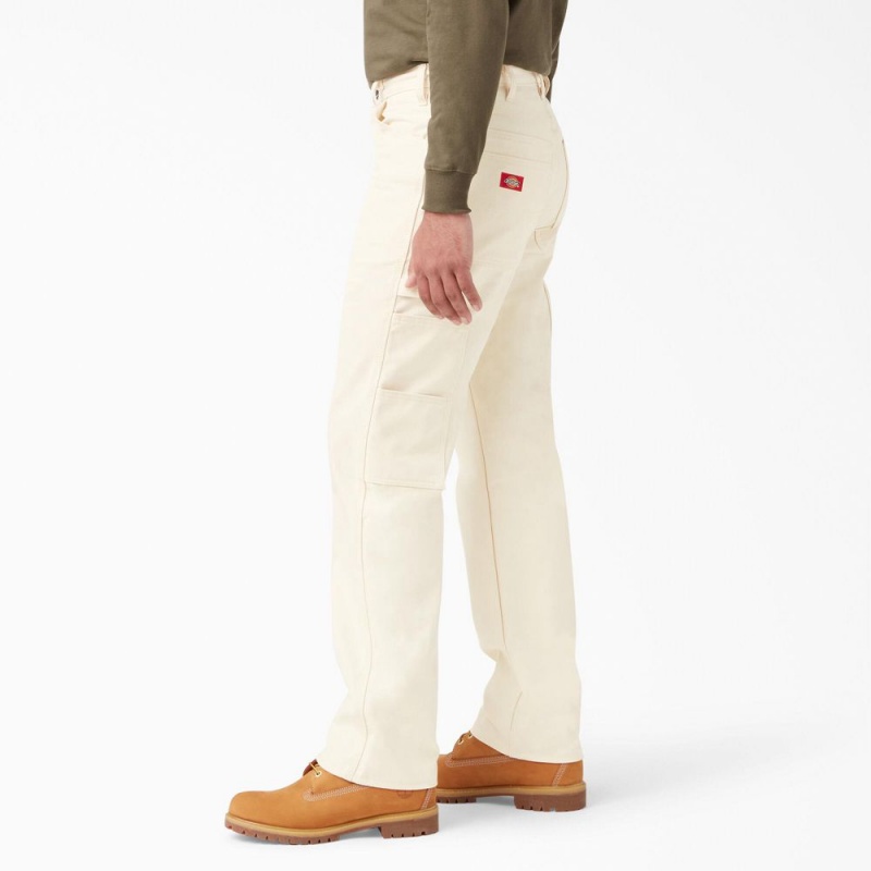 Men's Dickies Relaxed Fit Straight Leg Painter's Pants Beige | 1082956-KM