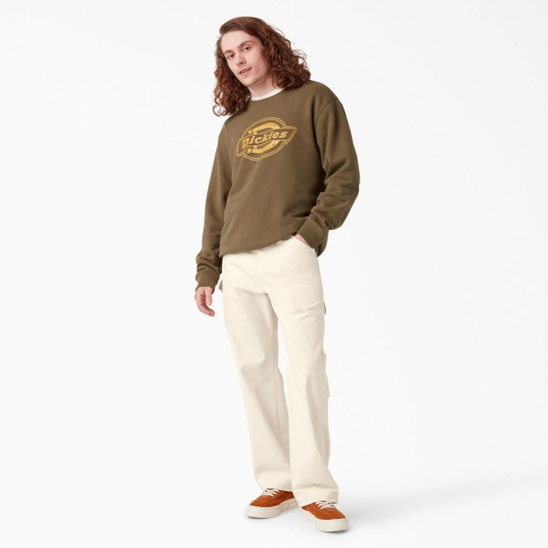 Men's Dickies Relaxed Fit Straight Leg Painter's Pants Beige | 1082956-KM