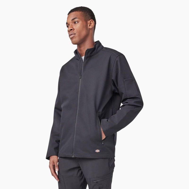 Men's Dickies Ripstop Softshell Jacket Grey | 7019468-RB