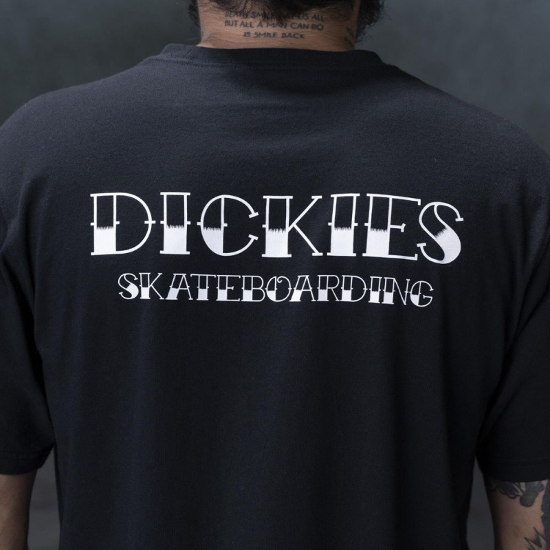 Men's Dickies Ronnie Sandoval Americana Graphic T-Shirt Black | 1562397-GZ