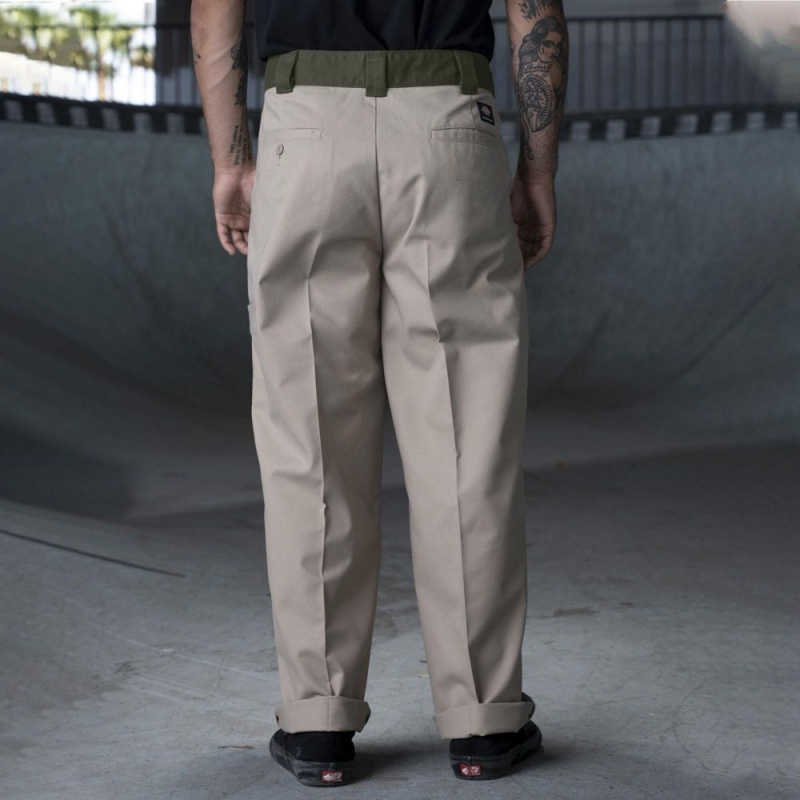 Men's Dickies Ronnie Sandoval Loose Fit Double Knee Pants Grey | 0643759-FY