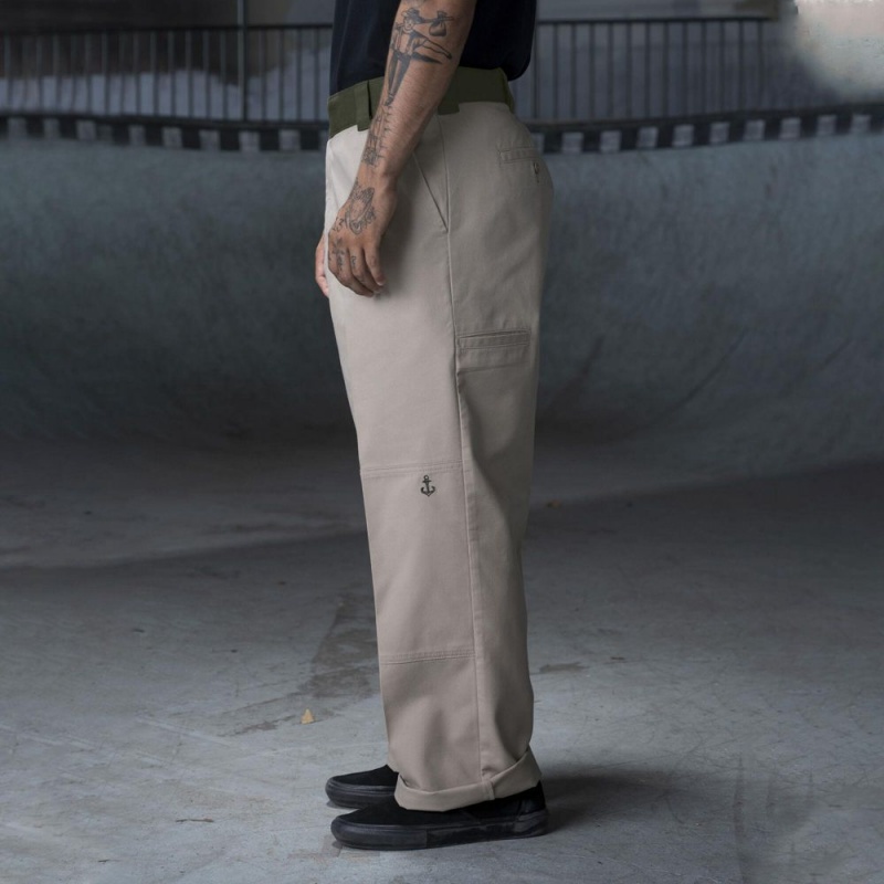 Men's Dickies Ronnie Sandoval Loose Fit Double Knee Pants Grey | 0643759-FY