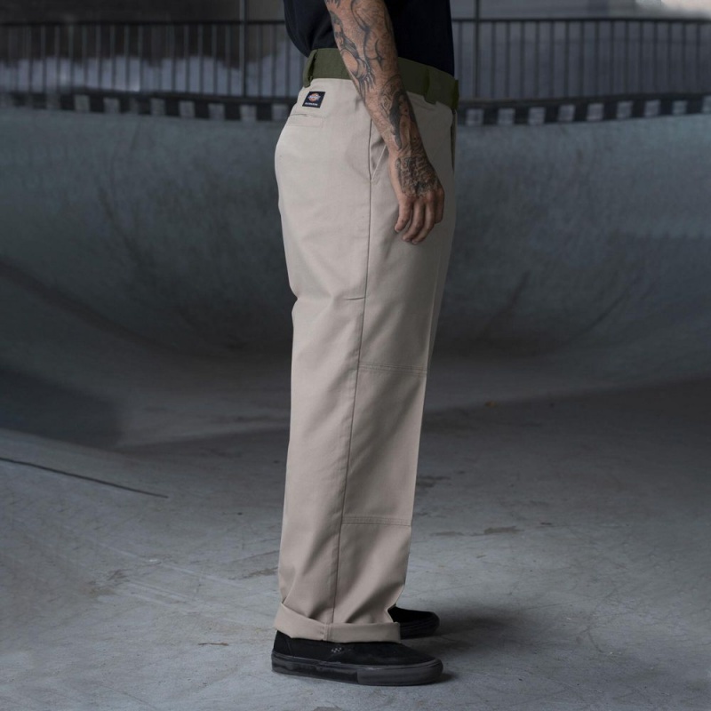 Men's Dickies Ronnie Sandoval Loose Fit Double Knee Pants Grey | 0643759-FY