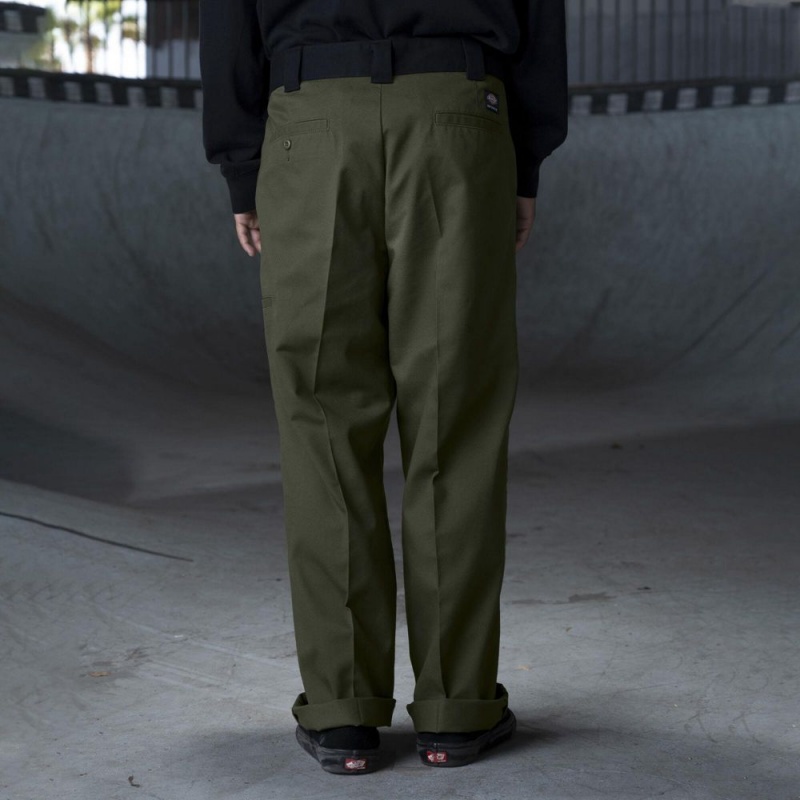 Men's Dickies Ronnie Sandoval Loose Fit Double Knee Pants Green | 1047326-BU