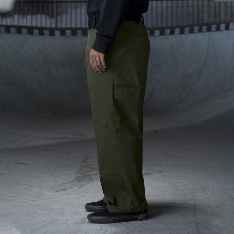 Men's Dickies Ronnie Sandoval Loose Fit Double Knee Pants Green | 1047326-BU