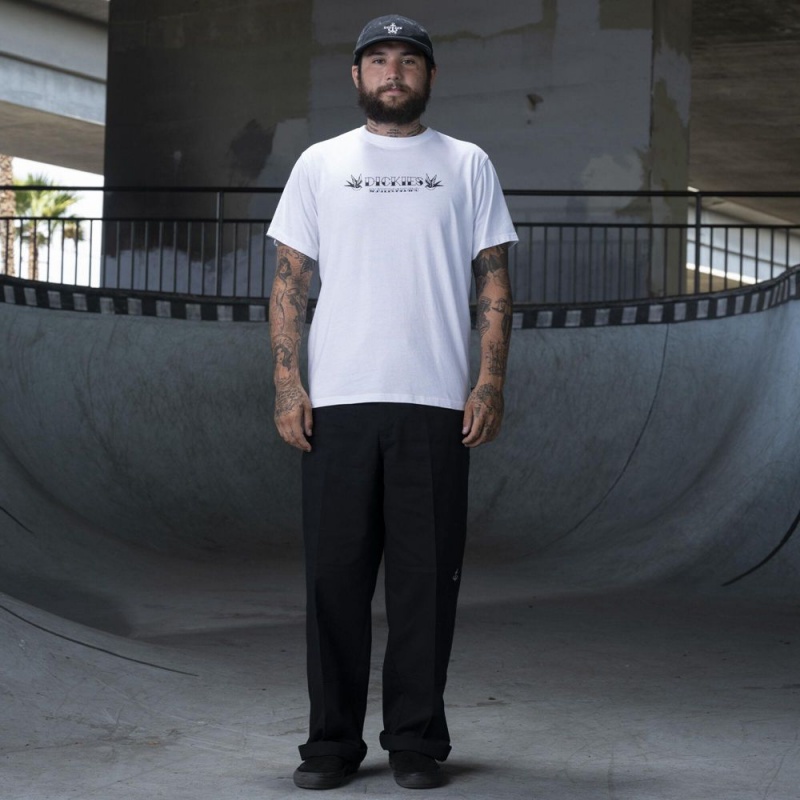 Men's Dickies Ronnie Sandoval Photo T-Shirt White | 1042893-XE