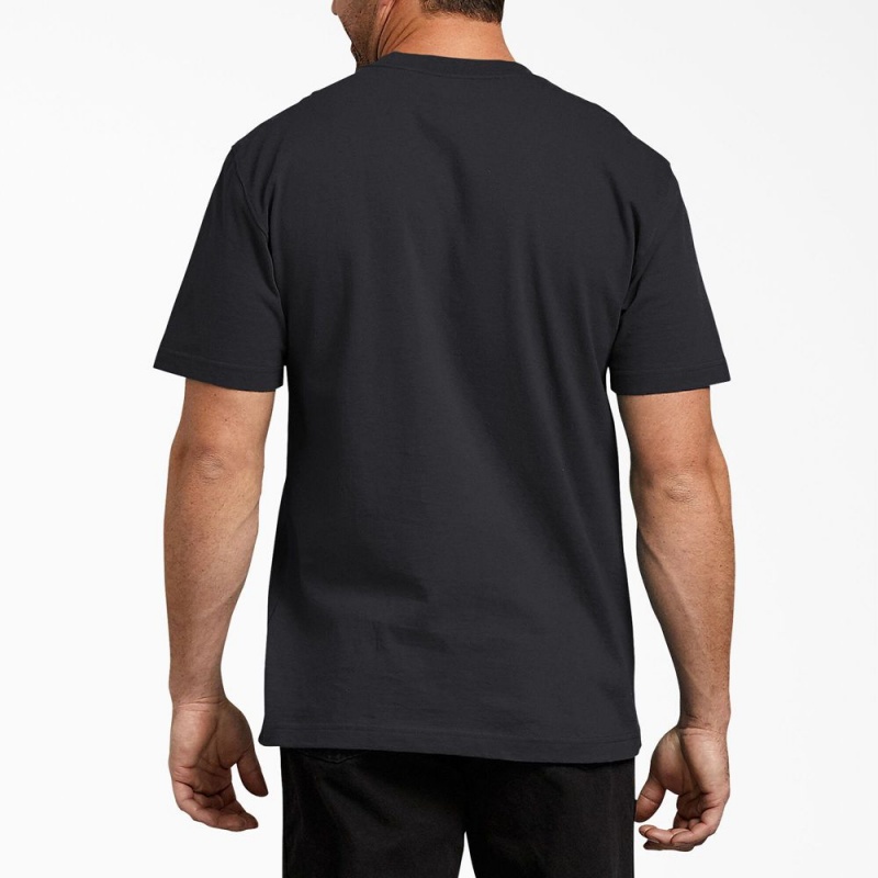 Men's Dickies Short Sleeve T-Shirt Black | 8739260-ZG