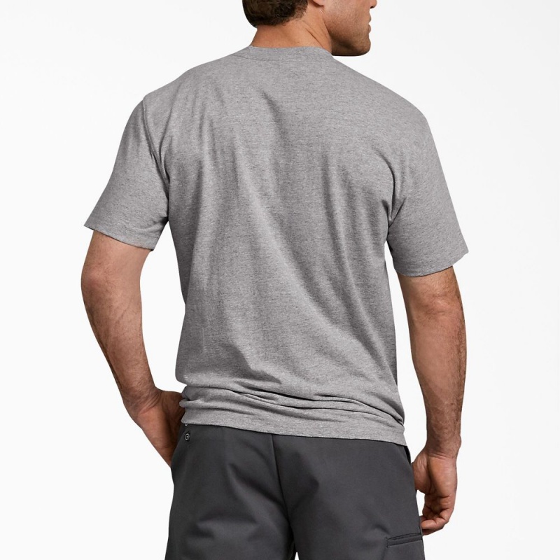 Men's Dickies Short Sleeve T-Shirt Grey | 6904527-DZ