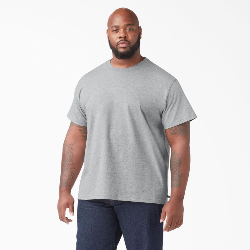 Men's Dickies Short Sleeve T-Shirt Grey | 6904527-DZ