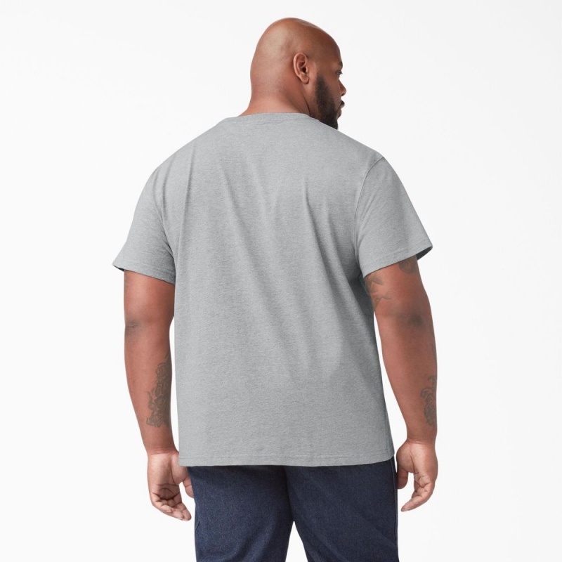 Men's Dickies Short Sleeve T-Shirt Grey | 6904527-DZ