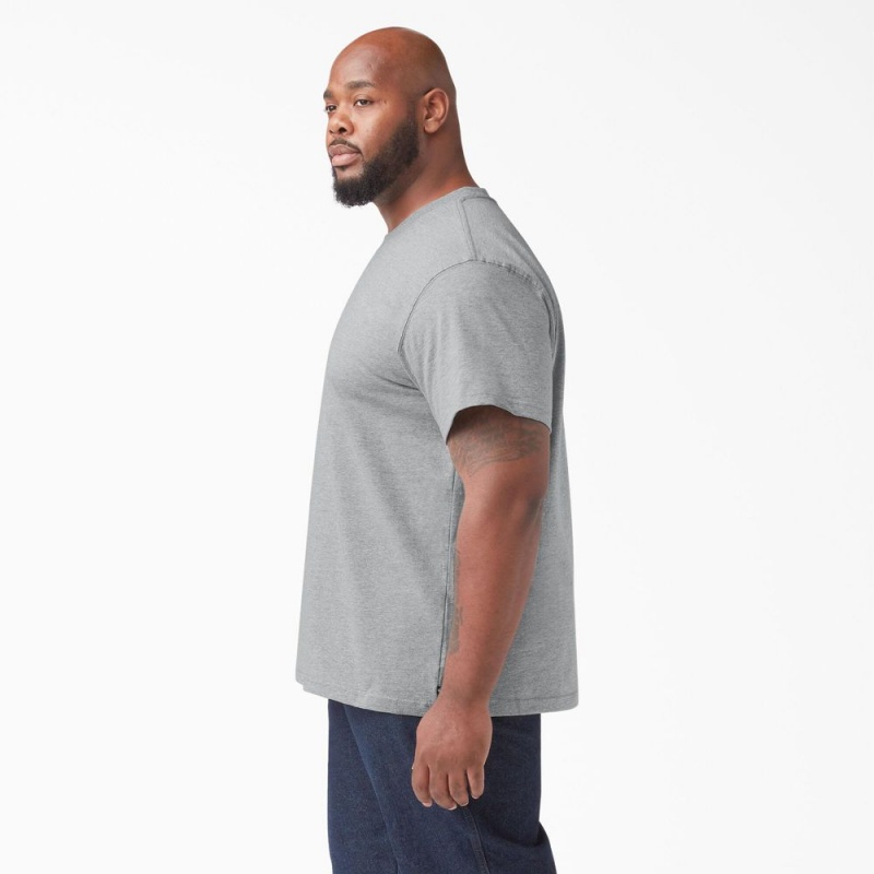 Men's Dickies Short Sleeve T-Shirt Grey | 6904527-DZ